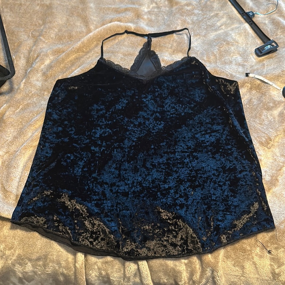 Crushed velvet cami XL